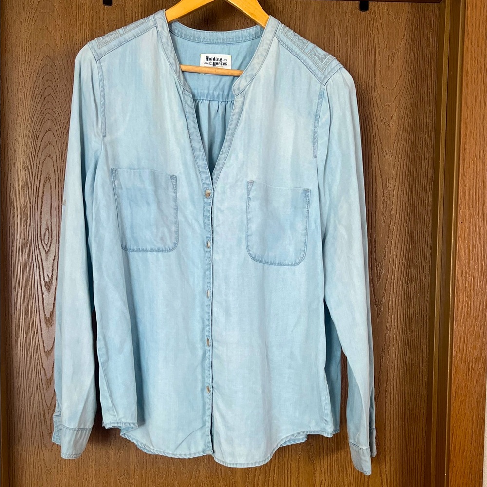 Holding Horses Light Blue Button Down Shirt